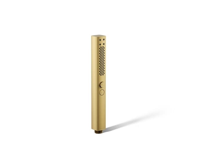 Kohler Shift+ Square two-function handshower, 1.75 gpm - Vibrant Brushed Moderne Brass