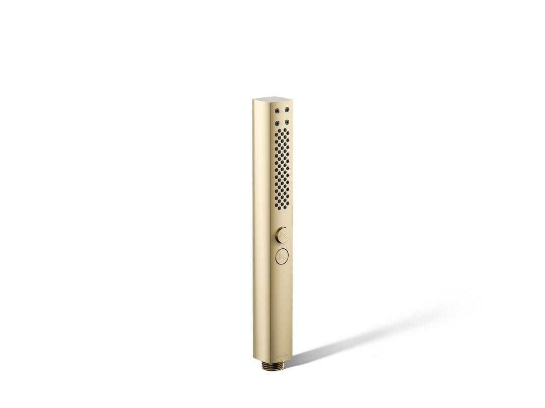 Kohler Shift+ Square two-function handshower, 2.5 gpm - Vibrant French Gold by Kohler