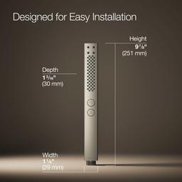 Kohler Shift+ Square two-function handshower, 2.5 gpm - Vibrant Brushed Nickel - image 3