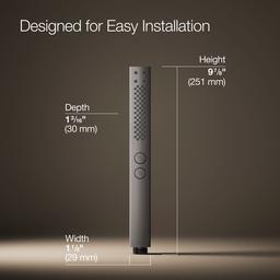 Kohler Shift+ Square two-function handshower, 2.5 gpm - Vibrant Titanium - image 3