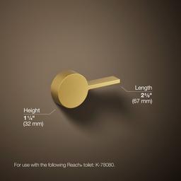 Kohler Reach Left-hand trip lever - Vibrant Brushed Moderne Brass - image 3