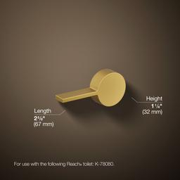 Kohler Reach Right-hand trip lever - Vibrant Brushed Moderne Brass - image 2