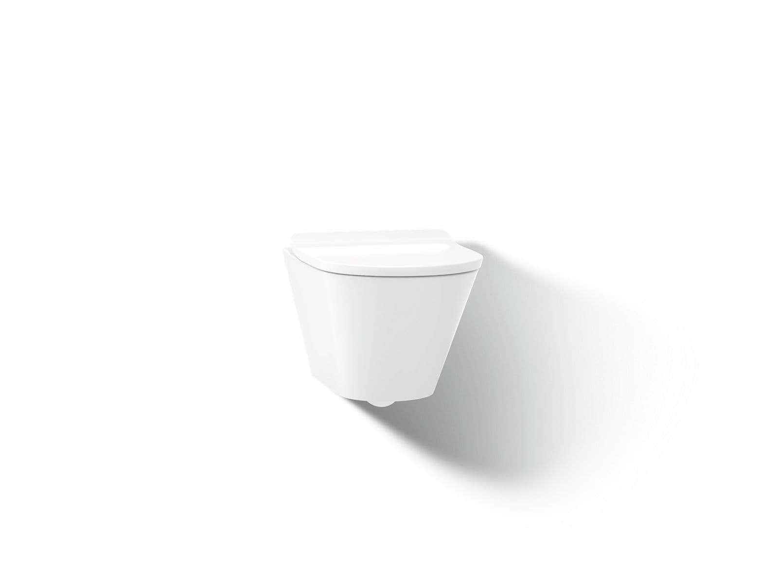 Kohler Brazn Wall-hung round-front toilet, dual-flush - White by Kohler