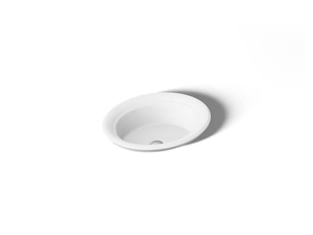 Kohler ArtifactsE 21'' oval drop-in bathroom sink - White