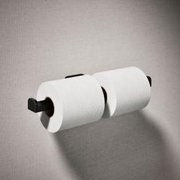Kohler Parallel Double toilet paper holder - Matte Black - image 2