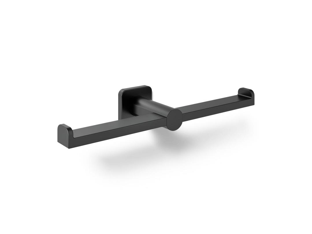 Kohler Parallel Double toilet paper holder - Matte Black by Kohler