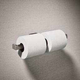 Kohler Parallel Double toilet paper holder - Vibrant Brushed Nickel - image 2