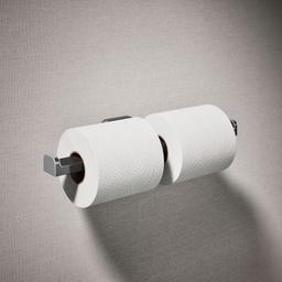 Kohler Parallel Double toilet paper holder - Polished Chrome - image 2