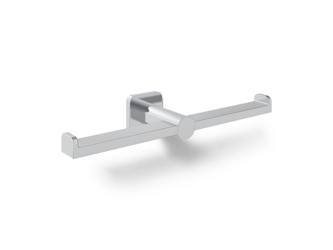 Kohler Parallel Double toilet paper holder - Polished Chrome by Kohler
