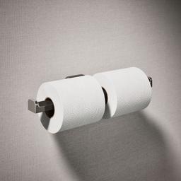 Kohler Parallel Double toilet paper holder - Vibrant Polished Nickel - image 2