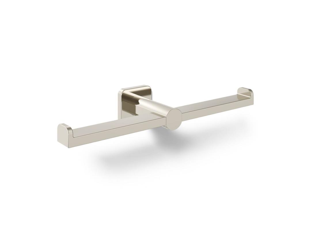 Kohler Parallel Double toilet paper holder - Vibrant Polished Nickel by Kohler