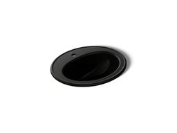 Kohler Pennington 20-1/4'' oval drop-in bathroom sink - Black - image 1
