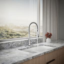 Kohler Simplice Semi-professional kitchen sink faucet with three-function sprayhead - Polished Chrome - image 4