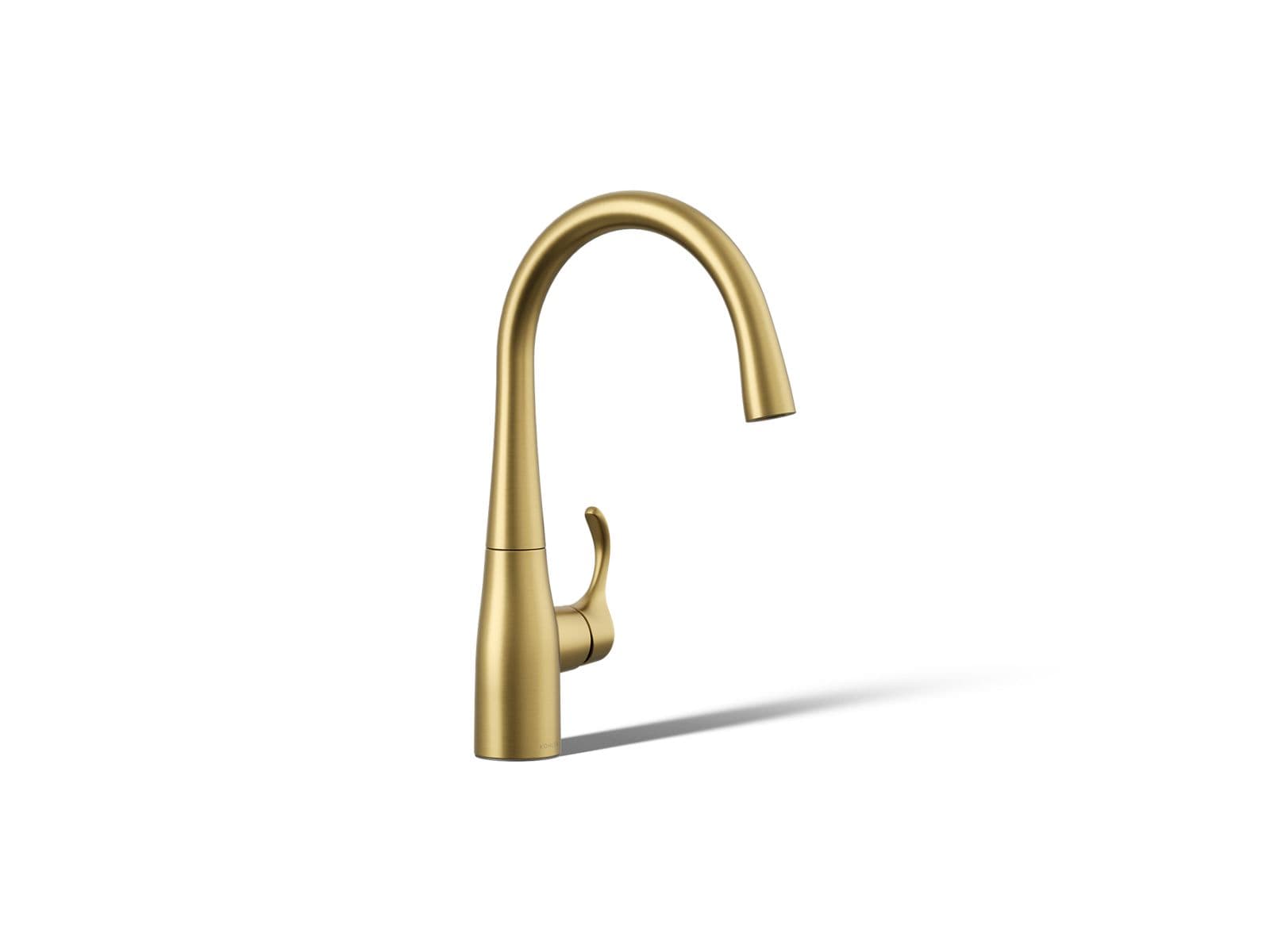 Kohler Simplice Single-handle bar sink faucet - Vibrant Brushed Moderne Brass