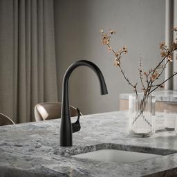 Kohler Simplice Single-handle bar sink faucet - Matte Black - image 2