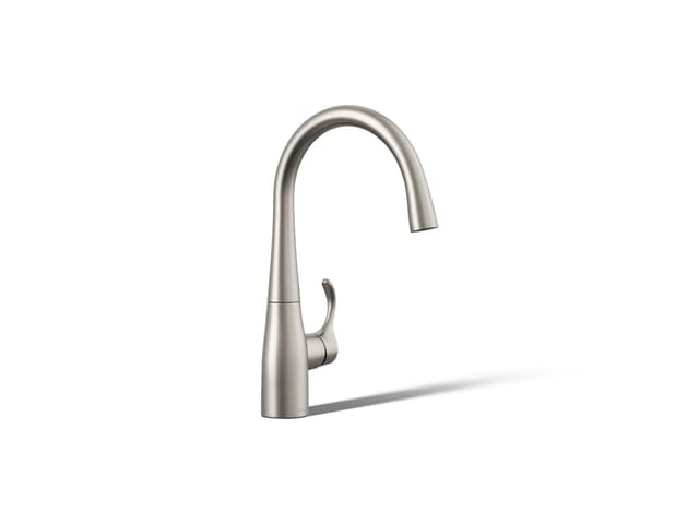 Kohler Simplice Single-handle bar sink faucet - Vibrant Stainless