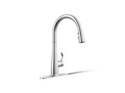 Kohler Simplice Touchless pull-down kitchen sink faucet with three-function sprayhead - Polished Chrome - image 1