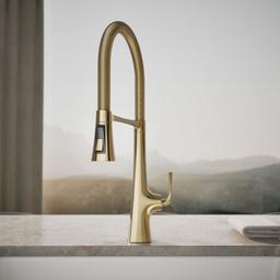 Graze Semi-professional kitchen sink faucet with three-function sprayhead - image 5
