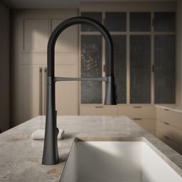 Graze Semi-professional kitchen sink faucet with three-function sprayhead - image 7