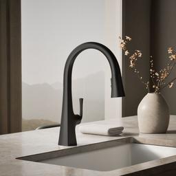 Graze Pull-down kitchen sink faucet with three-function sprayhead - image 2