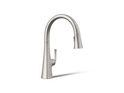 Graze Pull-down kitchen sink faucet with three-function sprayhead - image 1