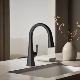 Graze Pull-down kitchen sink faucet with three-function sprayhead - image 2