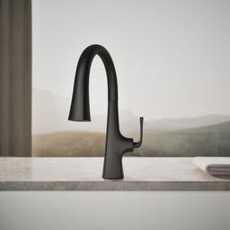 Graze Pull-down kitchen sink faucet with three-function sprayhead - image 5