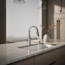 Graze Pull-down kitchen sink faucet with three-function sprayhead - image 4