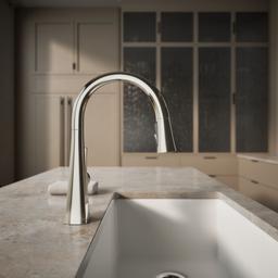 Graze Pull-down kitchen sink faucet with three-function sprayhead - image 7