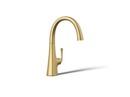 Kohler Graze Single-handle bar sink faucet - Vibrant Brushed Moderne Brass - image 1