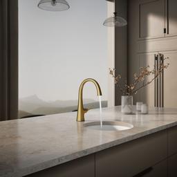 Kohler Graze Single-handle bar sink faucet - Vibrant Brushed Moderne Brass - image 4