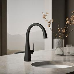 Kohler Graze Single-handle bar sink faucet - Matte Black - image 2
