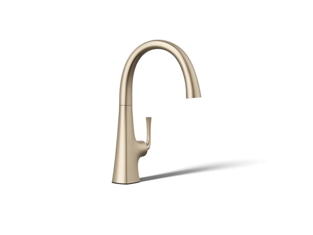 Kohler Graze Single-handle Bar Sink Faucet Vibrant Brushed Bronze