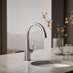 Kohler Graze Single-handle bar sink faucet - Polished Chrome - image 2