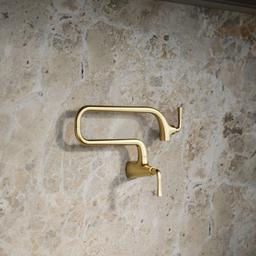 Graze Wall-mount pot filler - Vibrant Brushed Moderne Brass - image 2