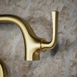 Graze Wall-mount pot filler - Vibrant Brushed Moderne Brass - image 4
