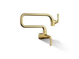 Graze Wall-mount pot filler - Vibrant Brushed Moderne Brass - image 1