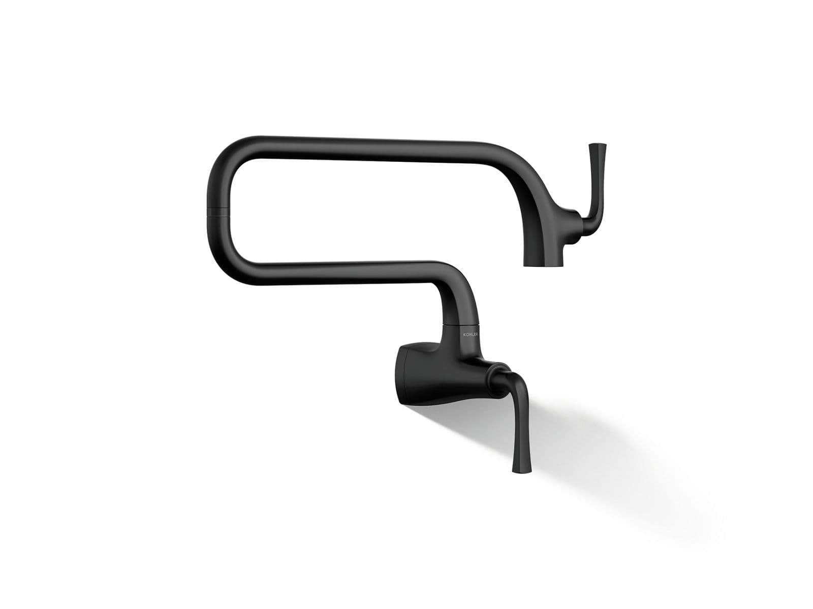 Kohler Graze Wall-mount pot filler - Matte Black by Kohler