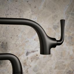 Graze Deck-mount pot filler - Matte Black - image 4