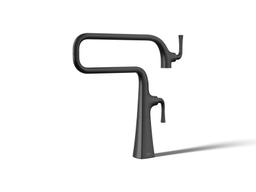 Graze Deck-mount pot filler - Matte Black - image 1