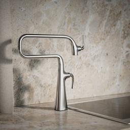 Graze Deck-mount pot filler - Polished Chrome - image 2