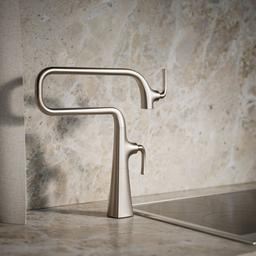 Graze Deck-mount pot filler - Vibrant Stainless - image 2