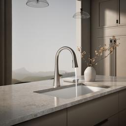 Graze Touchless pull-down kitchen sink faucet with three-function sprayhead - Vibrant Stainless - image 4