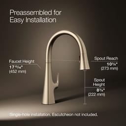 Graze Touchless pull-down kitchen sink faucet with KOHLER KonnectE and three-function sprayhead - image 3