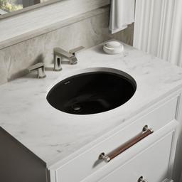 Kohler Caxton 19-1/4'' oval undermount bathroom sink - Black - image 2