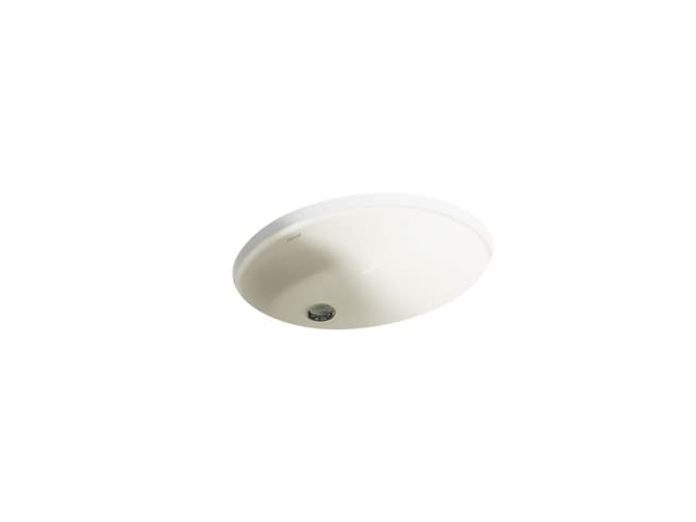 Kohler Caxton 19-1/4'' oval undermount bathroom sink - Biscuit