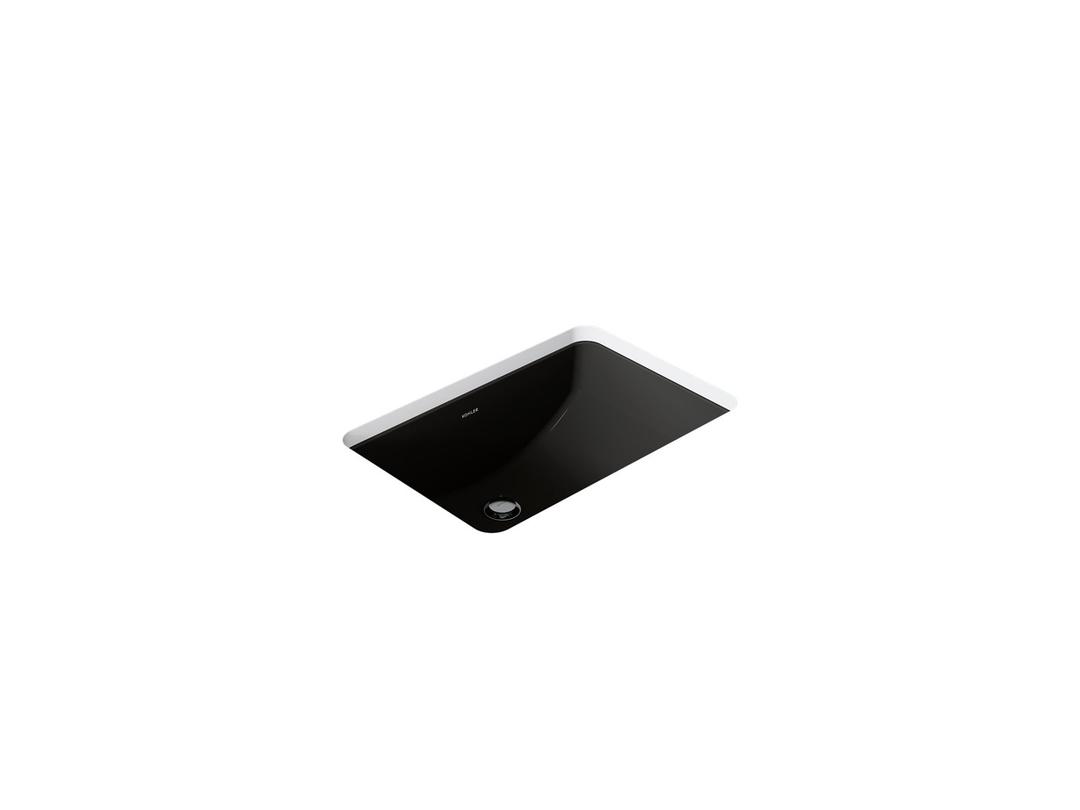 Kohler Ladena 21'' rectangular undermount bathroom sink - Black by Kohler