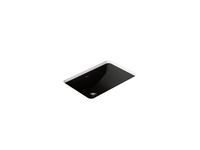 Kohler Ladena 21'' rectangular undermount bathroom sink - Black