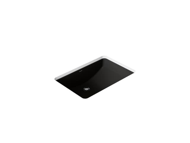 Kohler Ladena 23-1/4'' rectangular undermount bathroom sink - Black