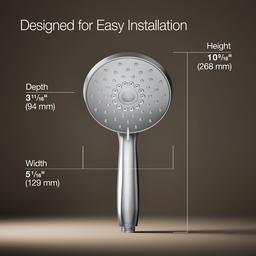 Kohler Fort1/2 Four-function handshower, 1.75 gpm - Polished Chrome - image 3